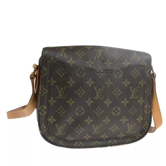 LOUIS VUITTON Saint Cloud GM Shoulder Bag Monogram Leather Brown M51242 65YF359 - Picture 3 of 13